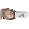 ALPINA Slope Q-lite okuliare, white matt/mirror gold