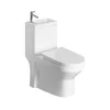 Aqualine - WC kombi z umivalnikom HYGIE keramika/bela