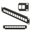Extralink 12 Port 10 Patcpanel, Modular, 12 ports,Crni,Metal