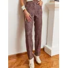Bianco Lucci Womens Leopard Patterned Denim Pants MBMS033