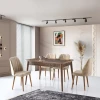 Hanah home Trpezarijski sto Mira 130x75x80cm Orah