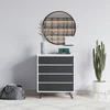 Hanah Home Komoda Suvera 70x86x40cm Belo-Antracit