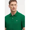 Gant za moške. 2210 Pique Polo Regular Fit Shield green (M), Priložnostno, Zelena, Bombaž, Kratek rokav