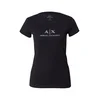 ARMANI EXCHANGE Majica srebrno-siva/črna