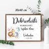 TABLA DOBRODOŠLICE krst in rojstni dan TABKROJ 101