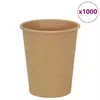Vidaxl vidaXL Papirnati kozarci, 1000 kosov, 8 oz, 200 ml, rjavi