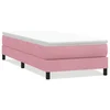 Vidaxl Box spring postelja brez vzmetnico roza 90x220 cm žamet