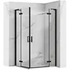 Tuš kabina REA Hugo Double Black 90x100