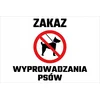 shumee Tabla za prepoved vstopa psov 20x30cm PVC T049