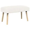 Vidaxl klop Enobarvno Krem 80 x 40 x 46 cm Bouclé