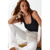 Trendyol Black Antiqued/Faded Effect Cotton Stretchy Pool Collar Knitted Bodysuit