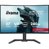 IIYAMA Gaming Monitor 27 inch VA panel curved 1500R G Master Red Eagle FreeSync Premium 1920x1080 165Hz 250 cd m2 DisplayPort 2xHDMI 1ms MPRT speakers USB 2x 2.0 Black Tuner height adjustable stand