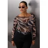 Trendyol Curve Ženska bluza Tbbaw26Af00009, Šarena