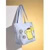 Sinsay - Platnena shopper torba sa privjeskom i printom PomPomPurin - bledoplavo