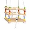 Kinder Home dečija drvena ljuljaška za dvorište sa konopcima – prirodno drvo, 33 cm ( JXS-3033 )
