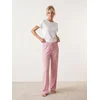 Sinsay - Pidžama pantalone sa širokom nogavicom - roze