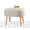 Atelier del Sofa Tabure 63x47x44cm, Krem