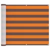 Vidaxl Balconska mreža Oranžna in Rjava 100 x 1000 cm Oxford tkanina