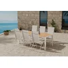 Venture Design Jedilna garnitura Break miza z 6 stoli Levanzo 74x205x90 cm bež