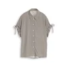 TOM TAILOR Bluza rjava / bela