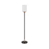 Globo 15977S - Podna lampa ROWENA 1xE27/60W/230V crna/bela