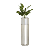 Metalna saksija za cveće LOFT 70x20 cm, zlatna/bela