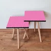 Hanah Home Set klub stočića 2Shp242, 2 komada, Rozi