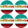 Bertoni Home Unisexs 4 Round Table Pads Set Carol