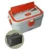 Brandani Termo posoda za prenos hrane, Lunch Box 1,8l/sivo-rdeča/inox, pvc