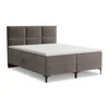 Rjava boxspring postelja s prostorom za shranjevanje 180x200 cm Pakalana – Makamii