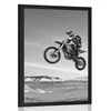 Plakat za motoriste v črnobeli varianti - 60x90 no frame