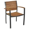 Gardenson Vrtni Stol Santorin, Aluminij, Masivno, 2 Kos