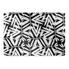 Decormat Podloga za stol Black and white pattern 140x100 cm 15 cm