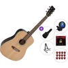 SX SD204 SET 2 Transparent Black Akustična kitara
