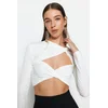 Trendyol Milla ženska bluza TPRAW23BZ00030, Ecru-Ecru