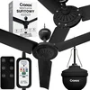 FC11-90 stropni ventilator 90 cm črne barve z daljinskim upravljalnikom