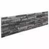 Zidne panele 10 pcs Antracit 100 x 25 cm EPS pjena