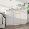 Komoda bijela 110 x 34 x 75 cm od masivne borovine