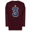 adidas Majica z dolgimi rokavi Stadium Jersey KF7318 Bordo rdeča Loose Fit
