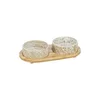 Trixie set posoda keramika/bambus 2x0,8 l