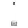 Luster na sajli CORAL 1xE27/60W/230V, prečnik 20 cm, bela/siva