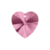 Privezak 6228 srce 10 mm-roze