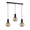 Luster na sajli JANTAR WOOD 3xE27/60W/230V