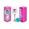 Gardj Europe LADIES TIME – kozarec za vino Signoria 700 ml + pompon – Najbolj kul