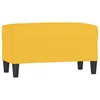 Vidaxl Klop svetlo rumena 70x35x41 cm blago