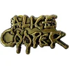 Alice Cooper Dripping Logo Gold Odznak 38 x 23 mm