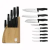 Berlingerhaus Komplet nožev s stojalom BH-2979 BAMBOO 10 pcs Matte Black Collection