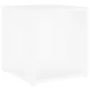 Vidaxl Stranska mizica bela 33x33x34,5 cm konstruiran les