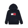 TOMMY HILFIGER Majica HERITAGE mornarska/rdeča/bela