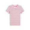 Tommy Jeans Majica ESSENTIAL roza/črna/bela